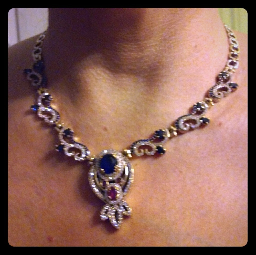 Antique Handmade Woman's Necklace Sterling Silver